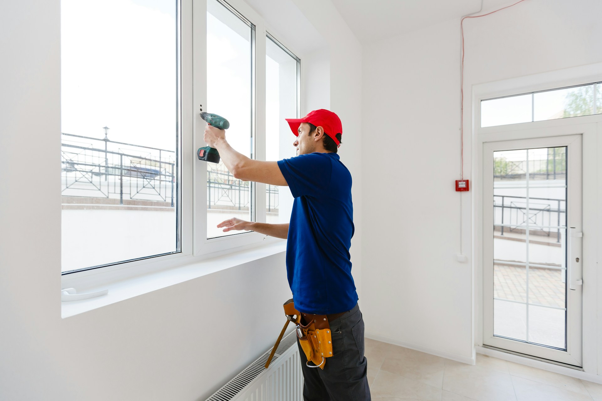 photo d'une pose de fenêtre en rénovation