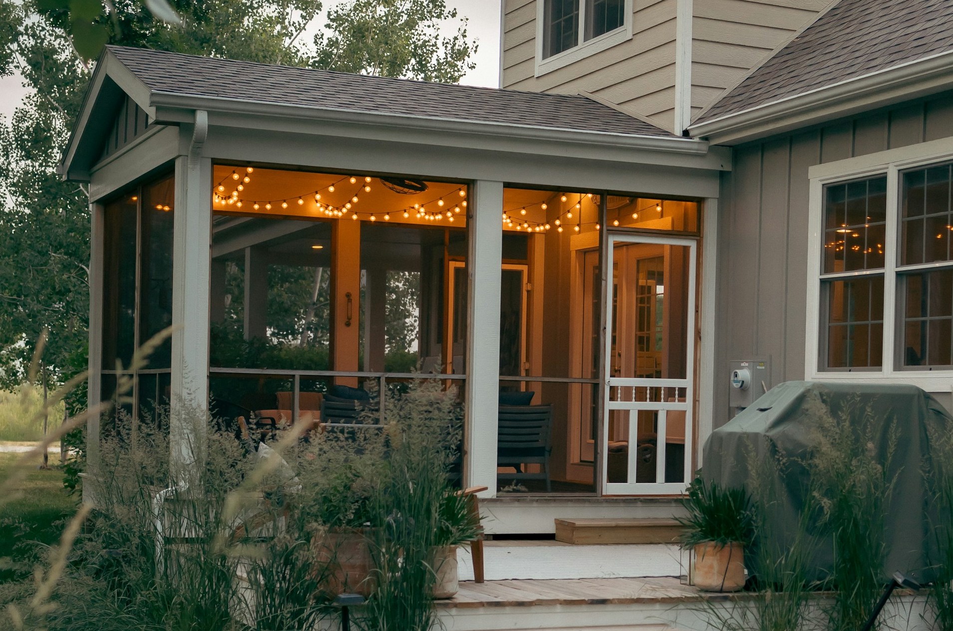 photo après installation d'un système pour chauffer une véranda de 20 m2
